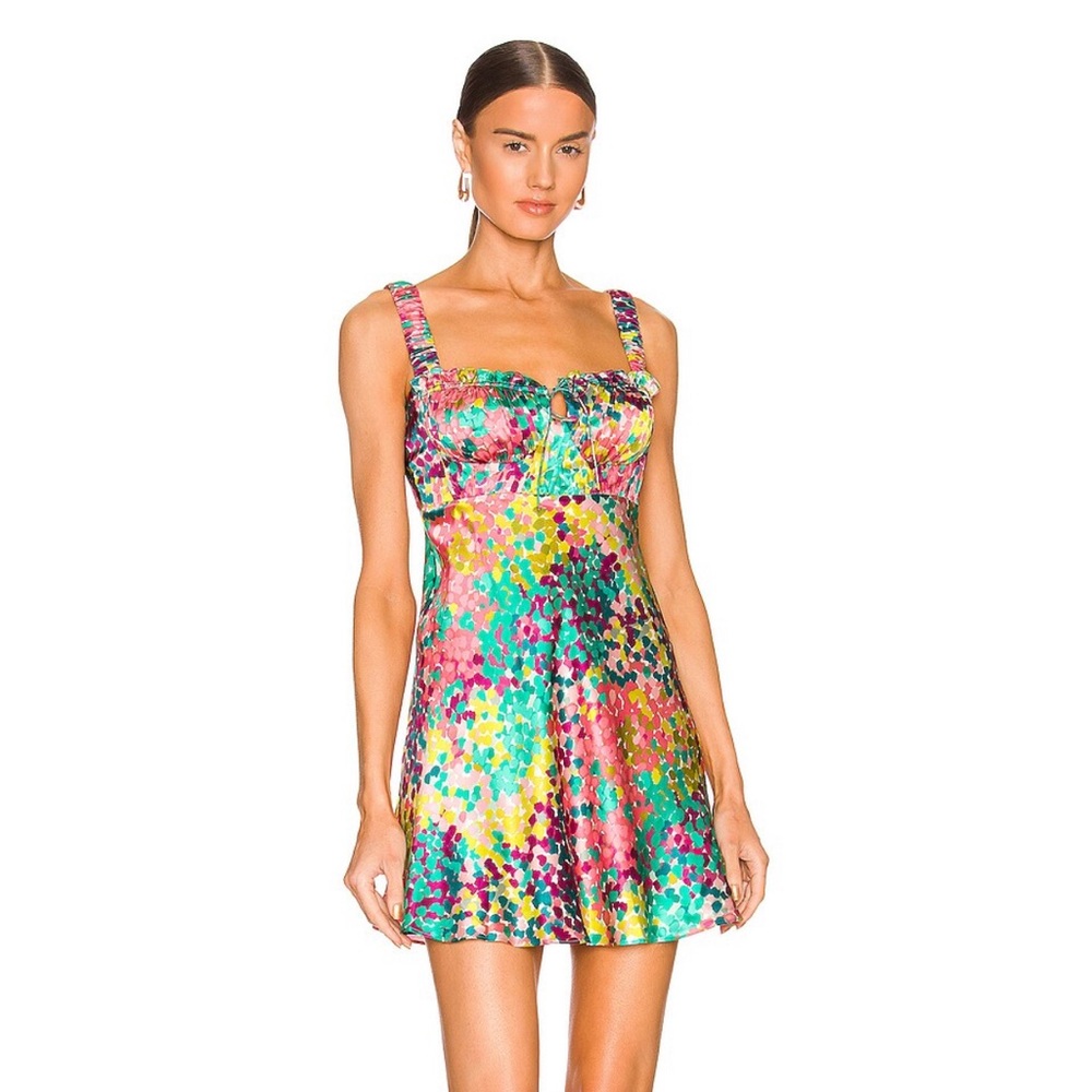 NICHOLAS Simie Mini Dress in Confetti Print